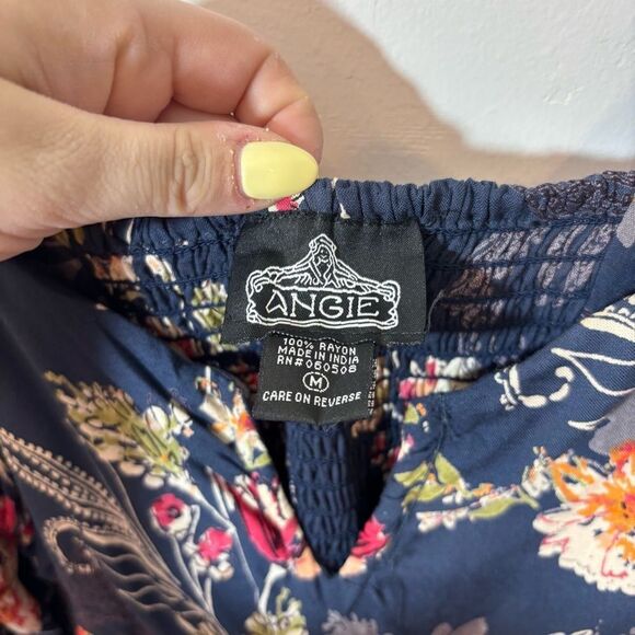 Angie Floral Printed Mini Dress NEW with tags Size Medium - Picture 9 of 12